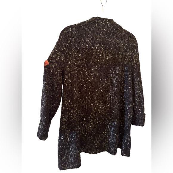 JM Collection Black Sequins Topper Jacket Size M - Picture 5 of 8